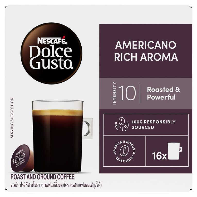 Nescafe Dolce Gusto Coffee Pods Americano 16 Pack