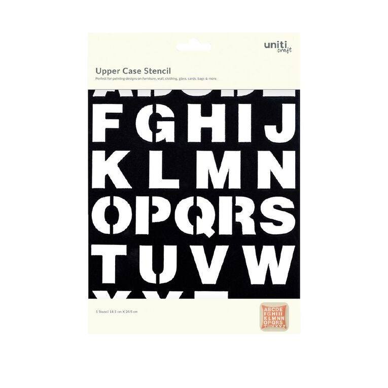 Uniti Urban Window Alpha Upper Case Stencil, , hi-res