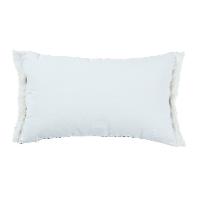 Living & Co Cushion Breakfast Stitch Natural 30cm x 50cm, , hi-res