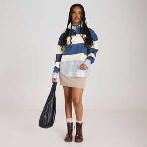BRDRLESS Harper Crop Ruby Jumper