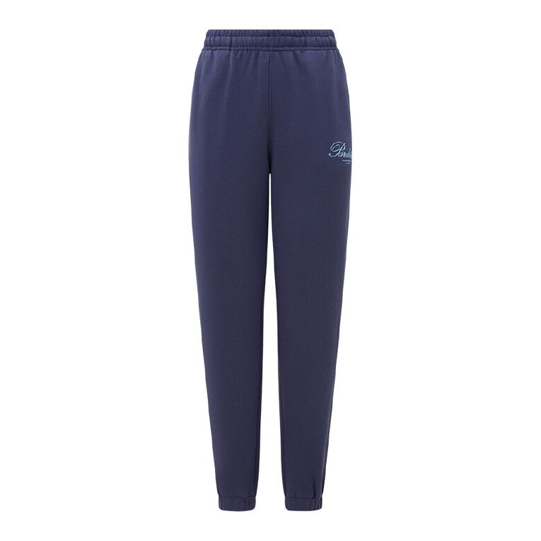 BRDRLESS Graphic Trackpant, Blue Dark, hi-res