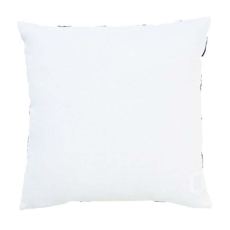 Living & Co Wave Check Cushion Black/White 45cm x 45cm, , hi-res