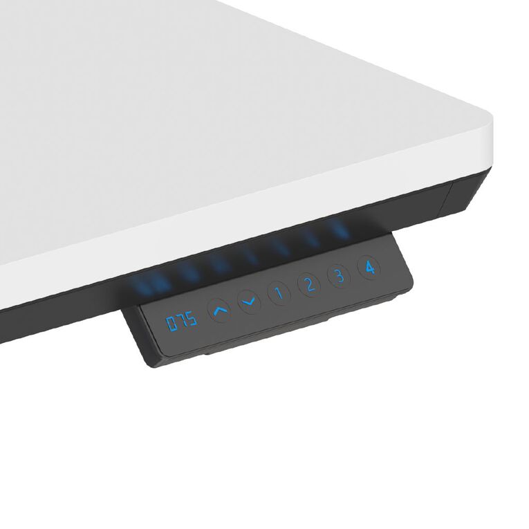 Workspace Height Adjustable Desk 1200W with Drawer White, , hi-res