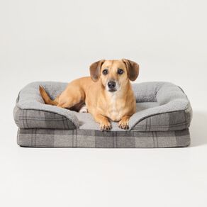 Petzone Plaid Rectangular Bed Medium