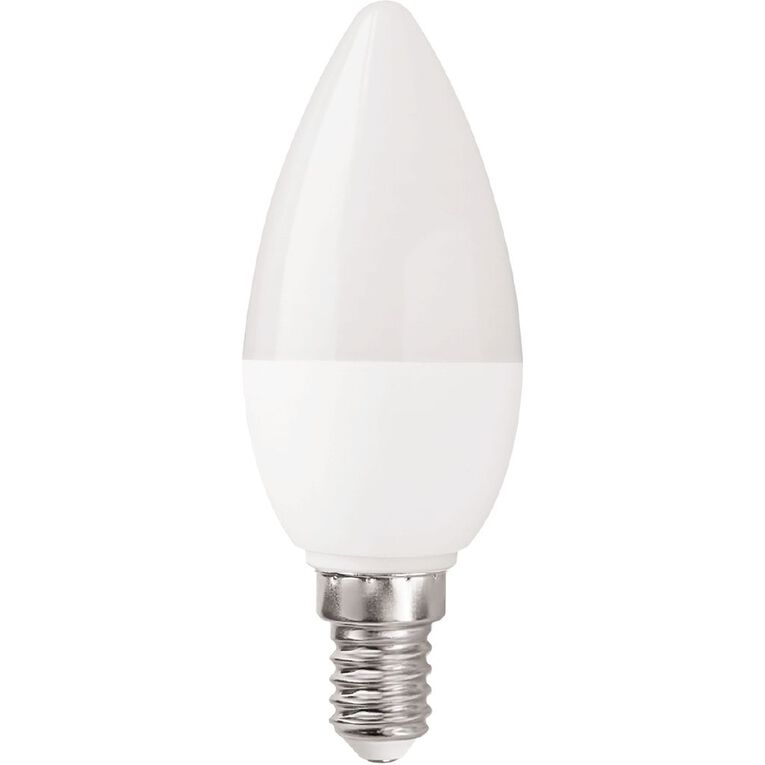 Edapt LED E14 Candle Frosted Light Bulb 5.5W Warm White 2 Pack, , hi-res