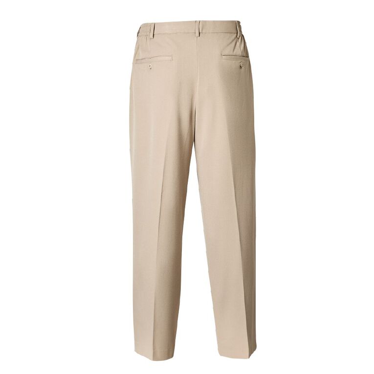 H&H Men's Smart Pleated pants, Brown Light, hi-res