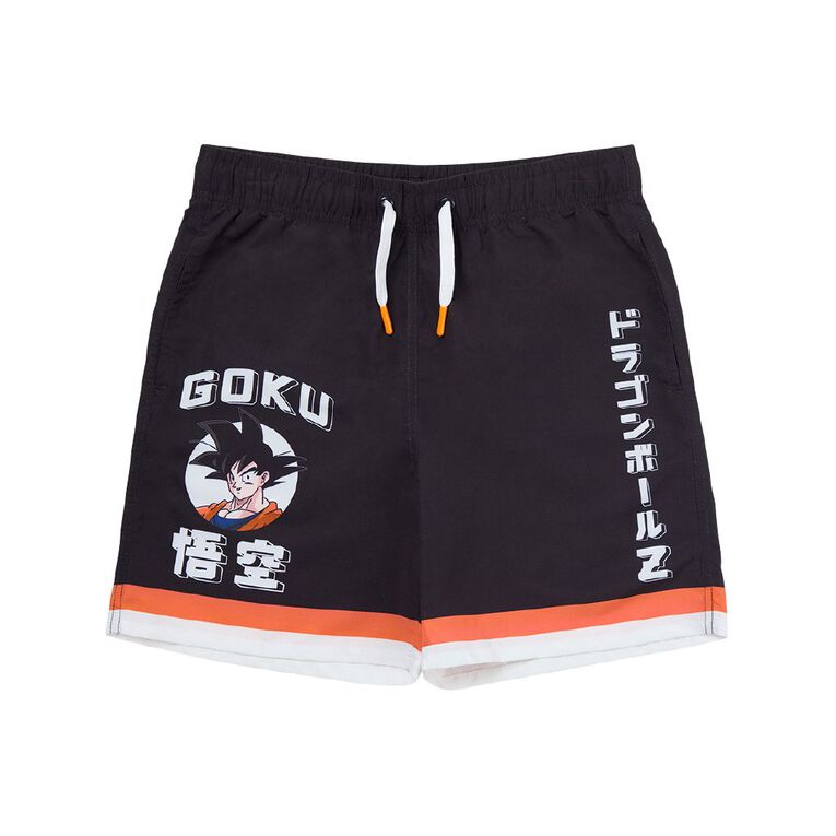 Dragon Ball Z Microfibre Swim Shorts, Black, hi-res
