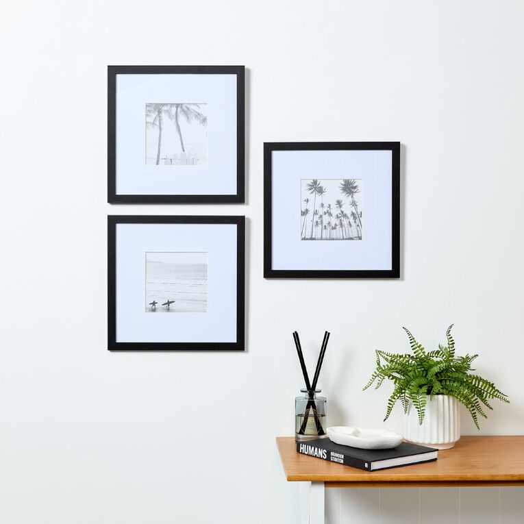 Living & Co Framed Print Palm 3 Pack, , hi-res
