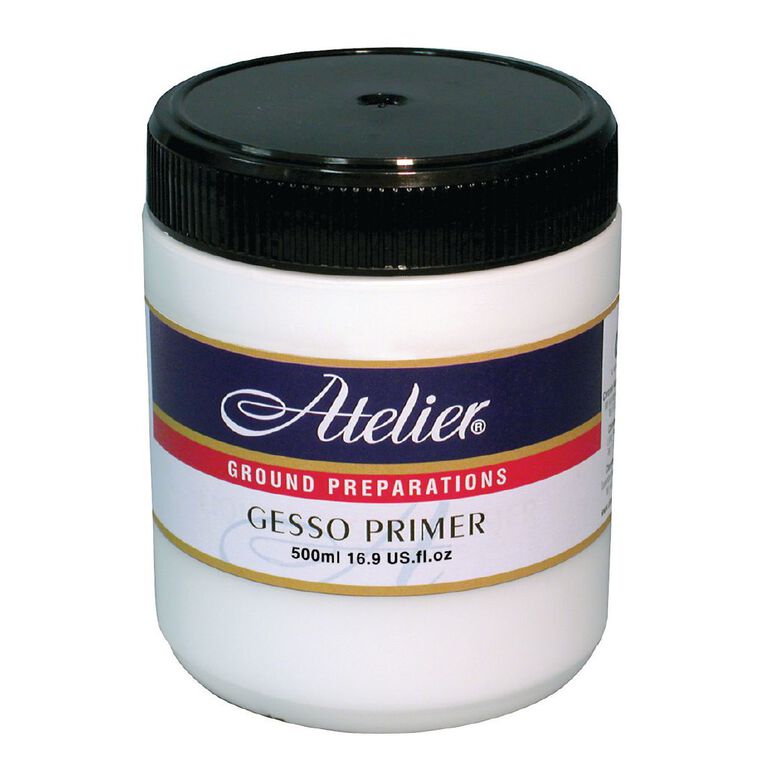 Atelier Gesso Primer 500ml White, , hi-res