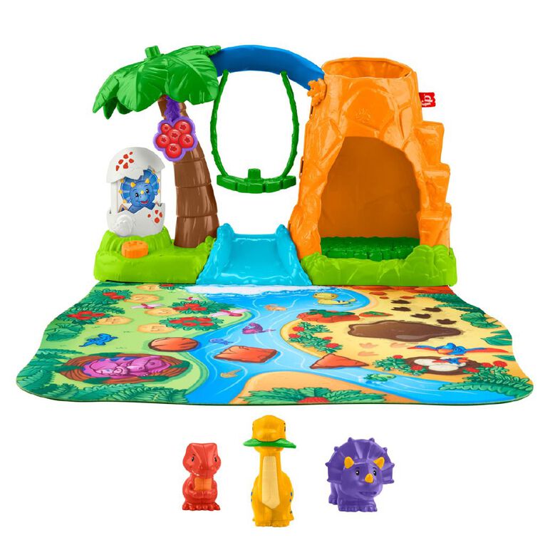 Fisher-Price Little People Dinos Dinosaur Village Playset, , hi-res