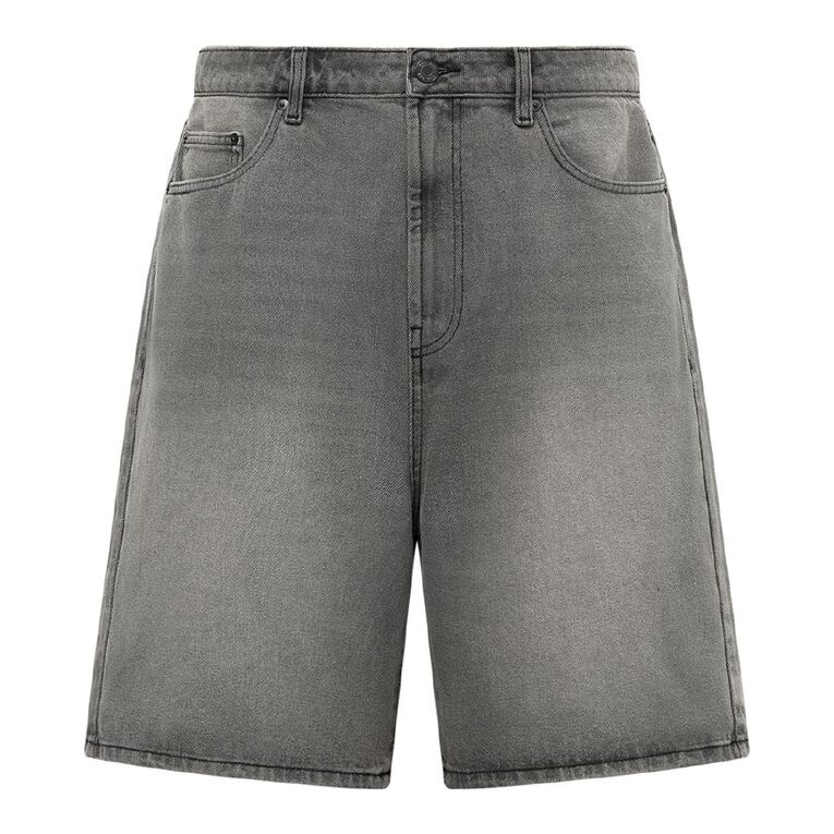 Garage Men's Relaxed Denim Shorts, Black, hi-res