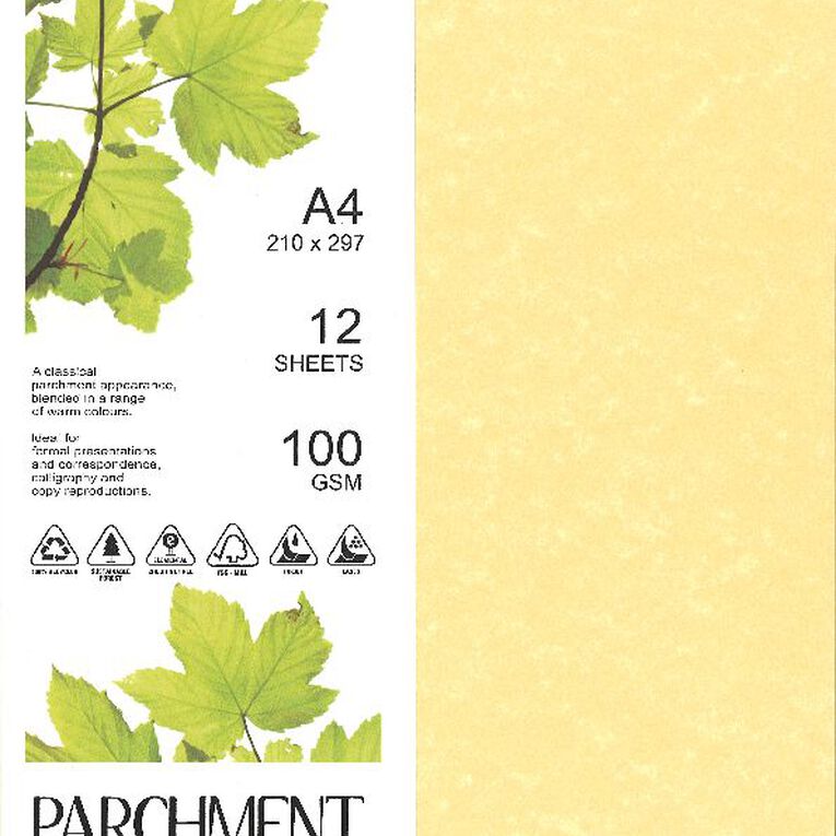 Direct Paper Parchment Paper 100gsm Saturn A4 12 Pack, , hi-res