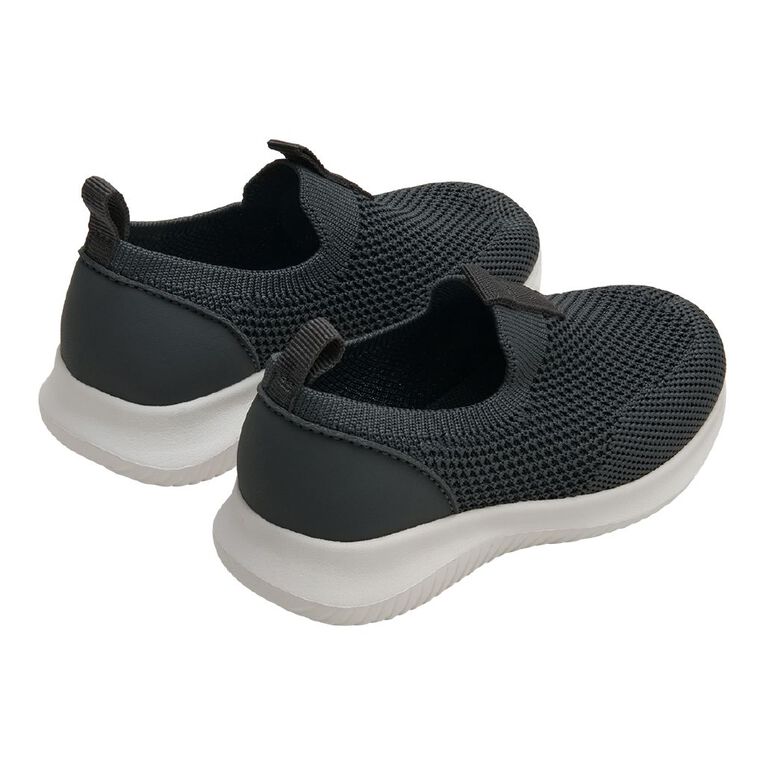 Active Intent Junior Kids' Terry Trainers, Grey Light, hi-res