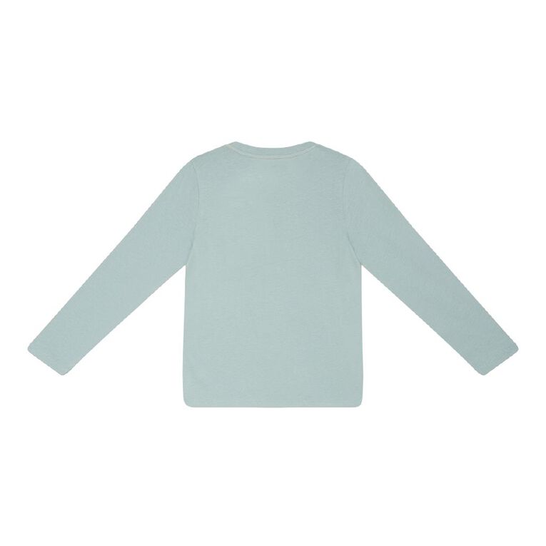 Young Original Print Long Sleeve Tee, Blue Light, hi-res