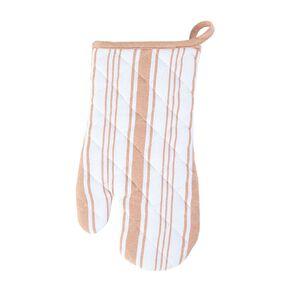 Living & Co Cotton Single Oven Glove Stripe Orange