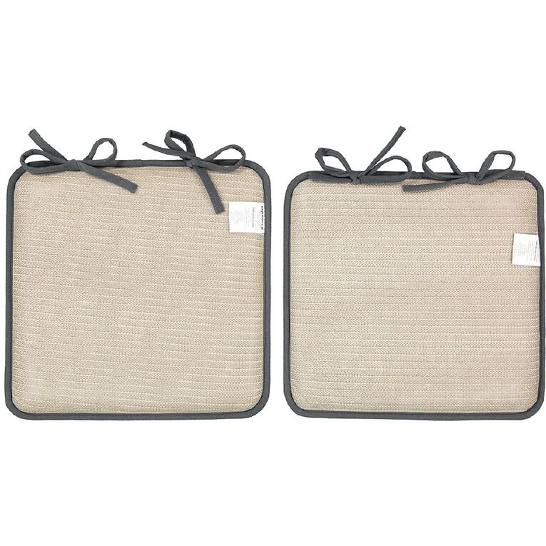Living Co Memory Foam Chair Pad 2 Pack 40cm X Charcoal The Warehouse Living Co Memory Foam Chair Pad 2, Memory Foam Chair Pad 2 Pack