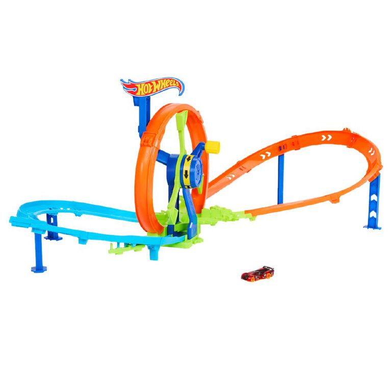 Hot Wheels Crank Crash Turbine Challenge Trackset, , hi-res