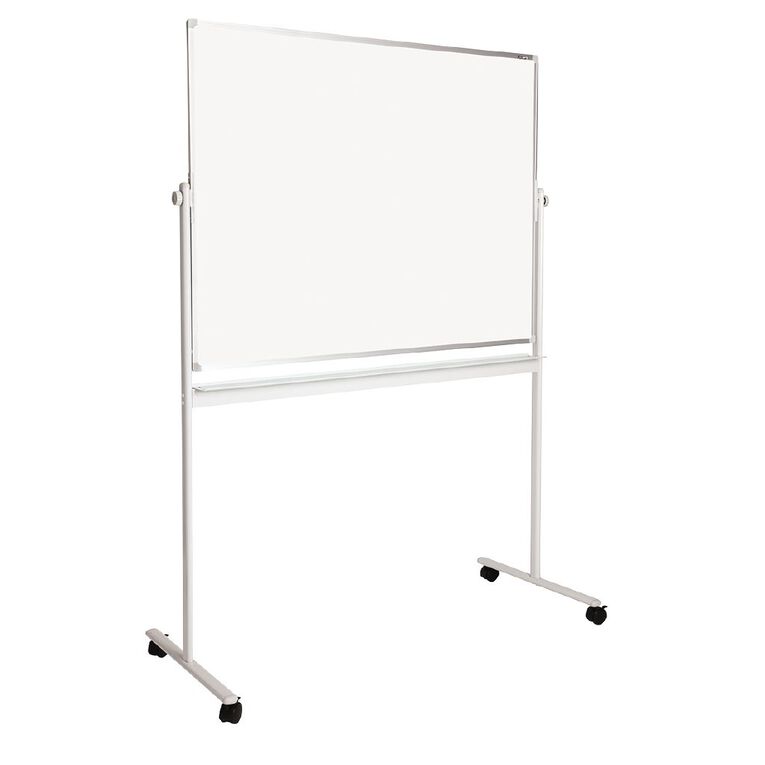 Litewyte Value Pivoting Mobile Whiteboard 900x1200mm White, , hi-res