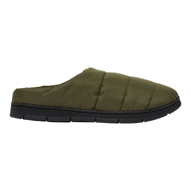 H&H Men's Eric Scuff Slippers, Khaki, hi-res