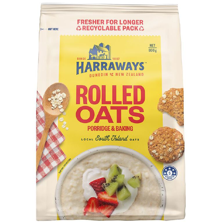 Harraways Rolled Oats, , hi-res