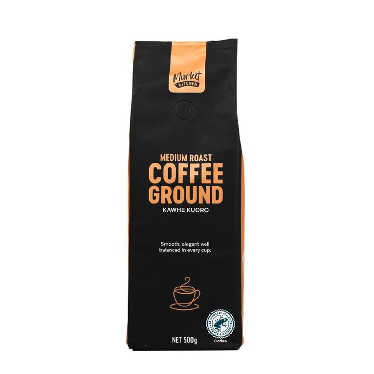 Market Kitchen Coffee Ground Medium Roast 500g, , hi-res