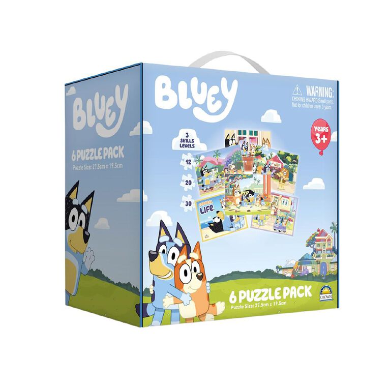 Bluey 6 Puzzle Pack, , hi-res