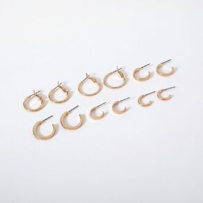 Huggie Hoop Earrings Gold