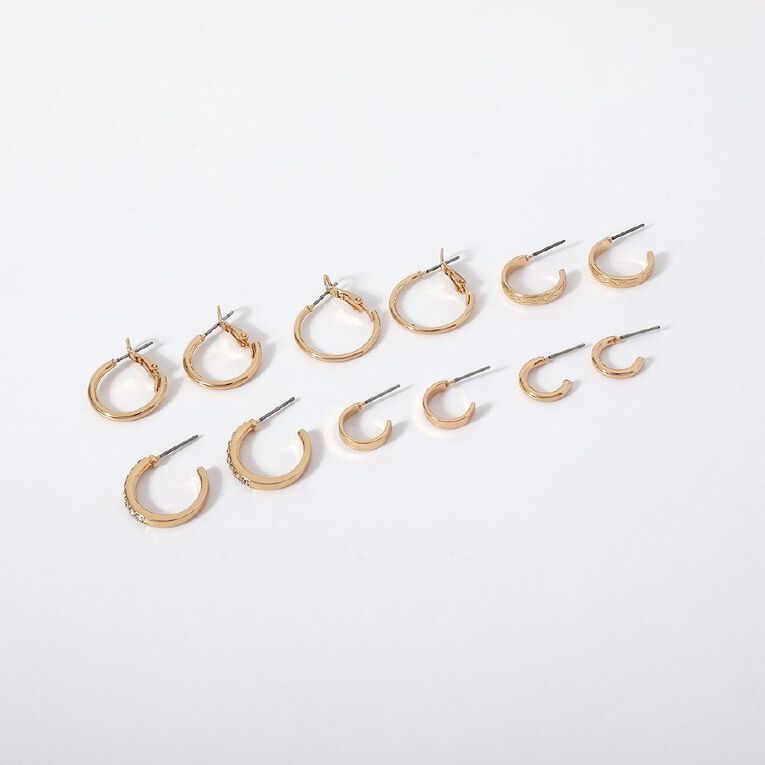 Huggie Hoop Earrings Gold, , hi-res