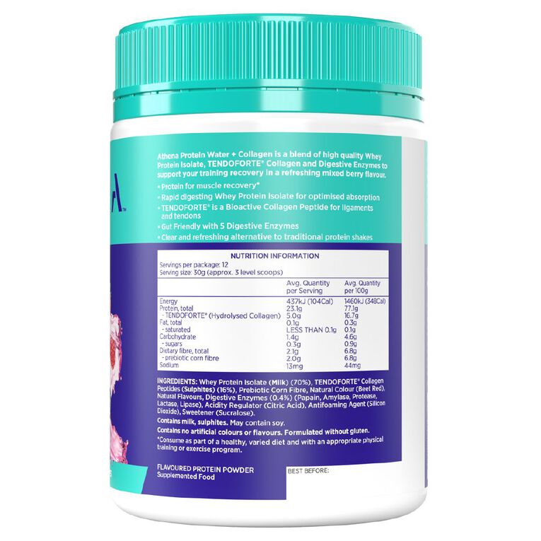 Athena Protein Water Collagen Berry, , hi-res