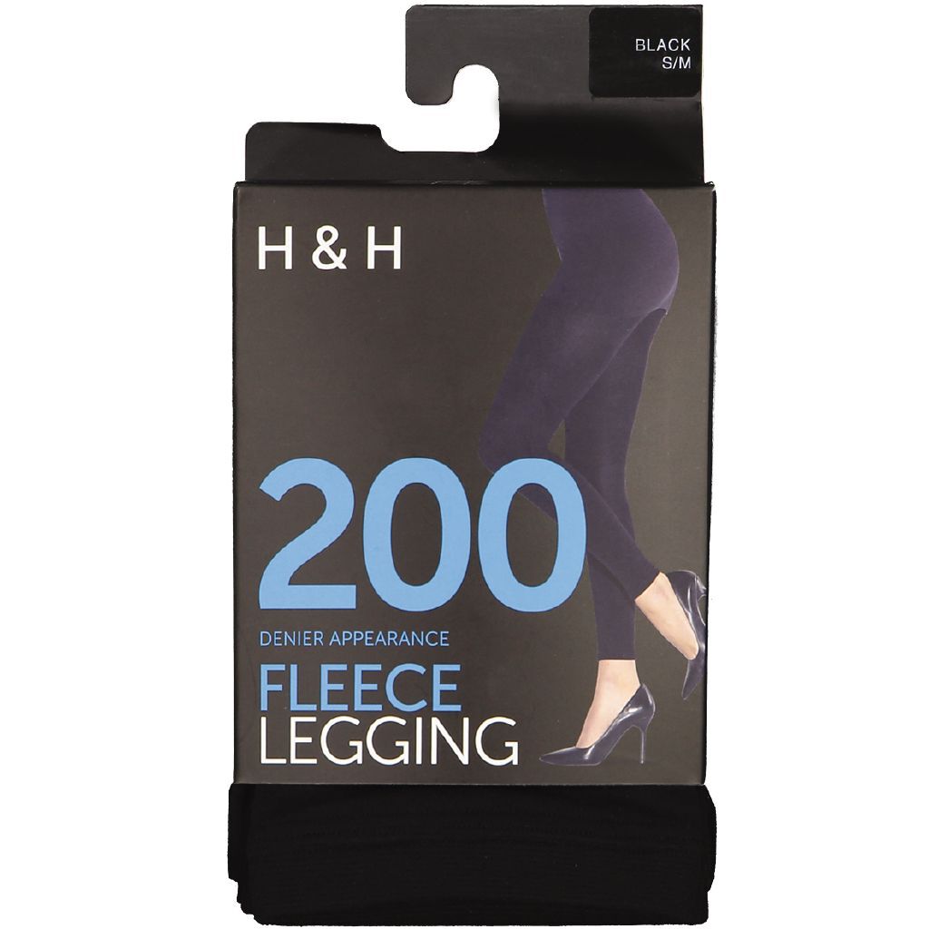 H\u0026H Women's Opaque 200D Fleece Leggings 