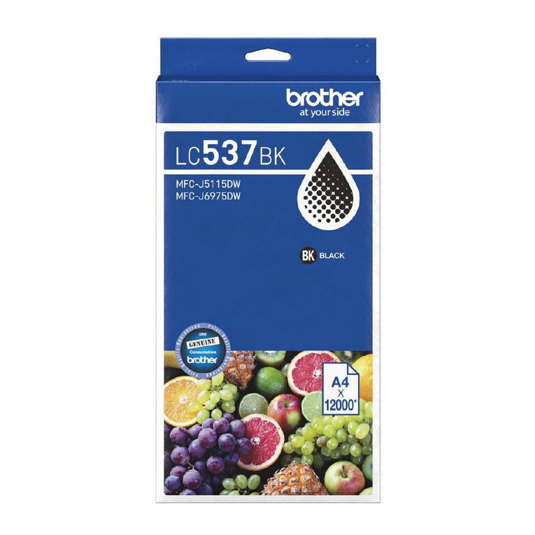 Brother LC537 Ink Black 12000 Pages, , hi-res