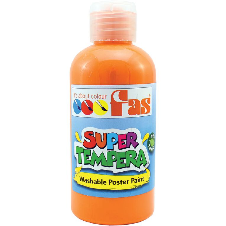 FAS Paint Super Tempera 250ml Orange Mid, , hi-res