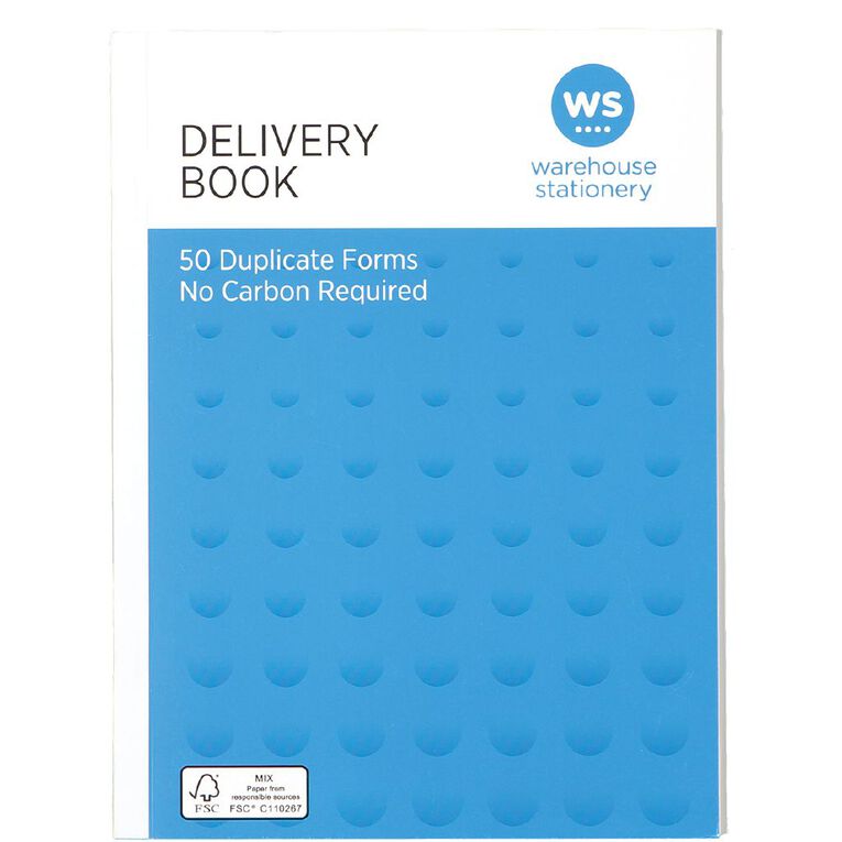 WS Delivery Book Duplicate NCR 50 Forms Green Mid A5, , hi-res