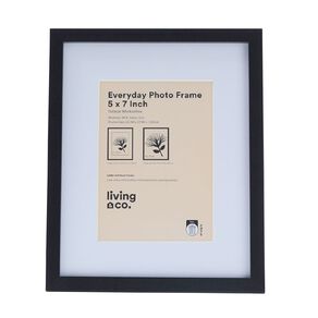 Living & Co Everyday Photo Frame 5in x 7in Black