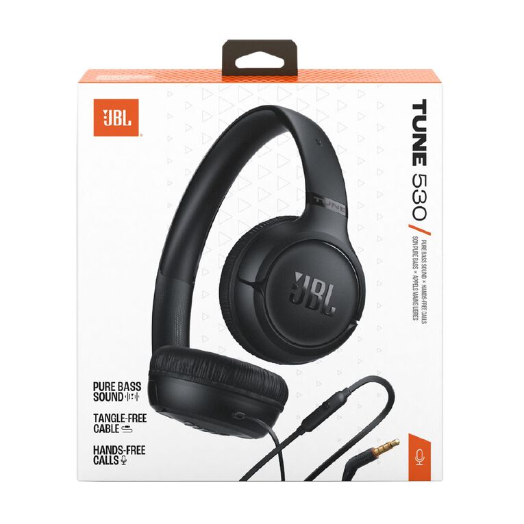 JBL JBL Tune 530 Wired 3.5Mm On-Ear Headphones - Black, , hi-res