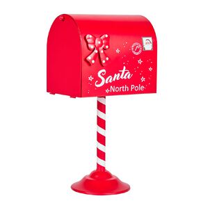 Wonderland Novelty Santa Letter Metal Mailbox
