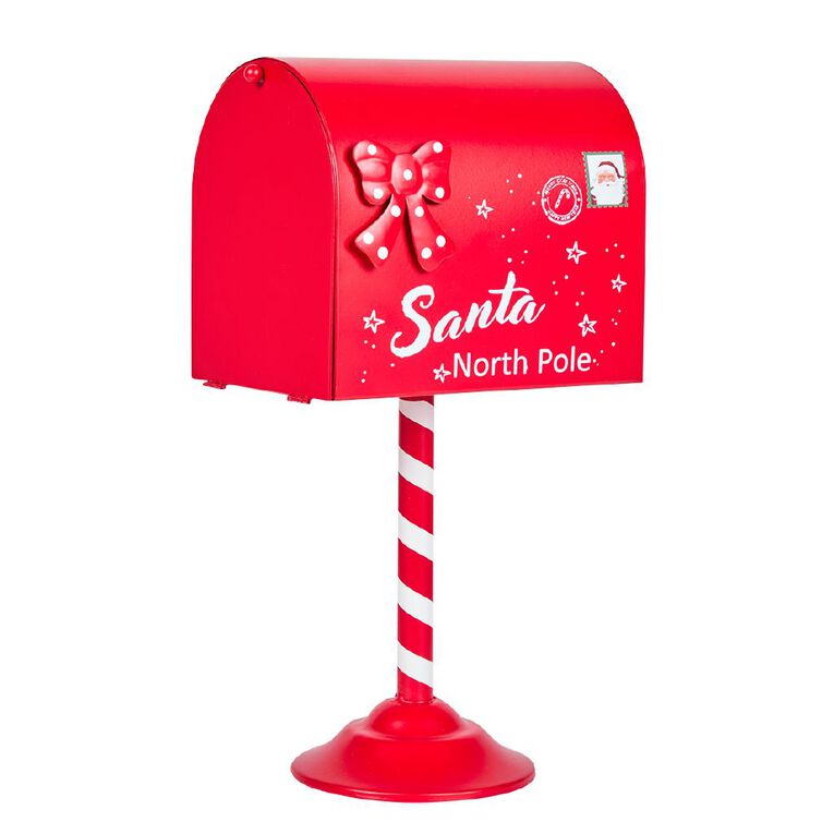 Wonderland Novelty Santa Letter Metal Mailbox, , hi-res