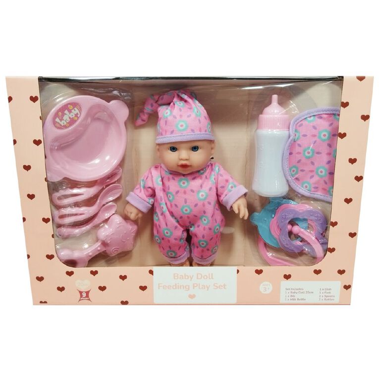 Baby Doll 20cm Feeding Play Set, , hi-res