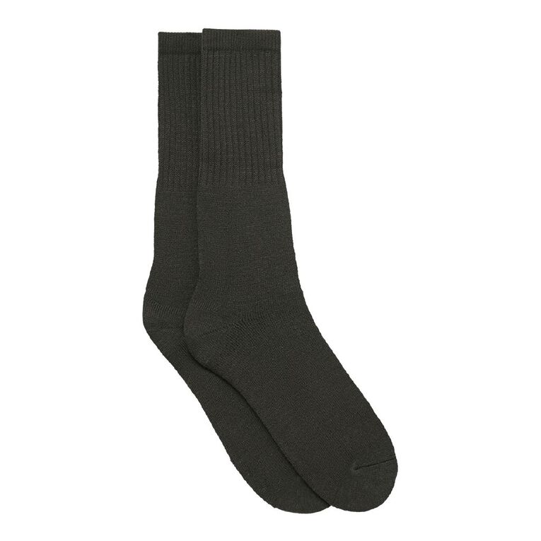 Rivet Men's Work Socks 2 Pack, Charcoal S26, hi-res