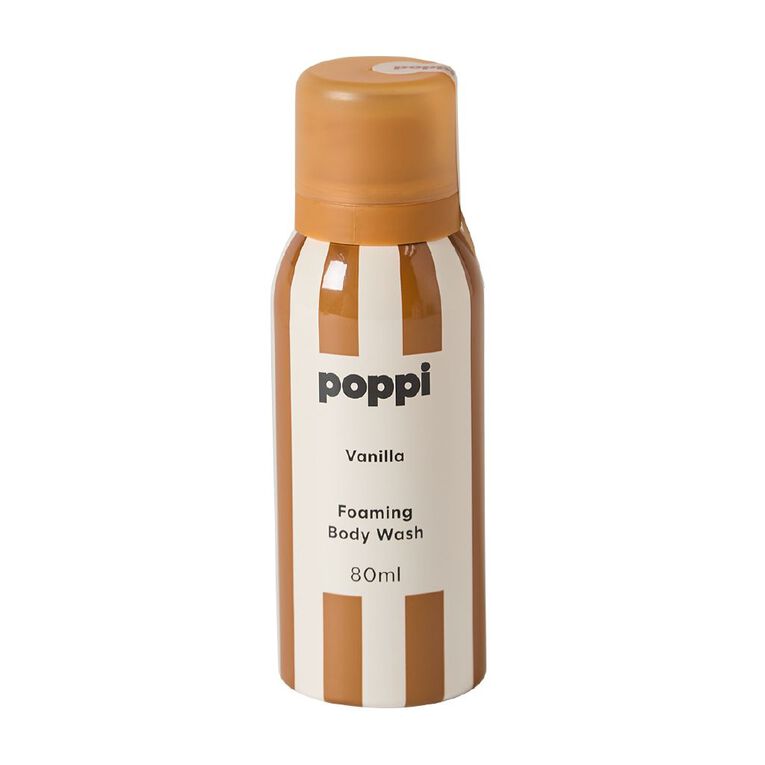 Poppi Foaming Body Wash Mini 80ml Vanilla, , hi-res