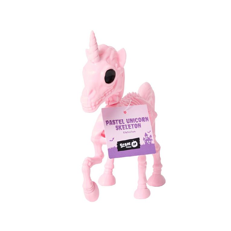 Scarehouse Pastel Unicorn Skeleton, , hi-res