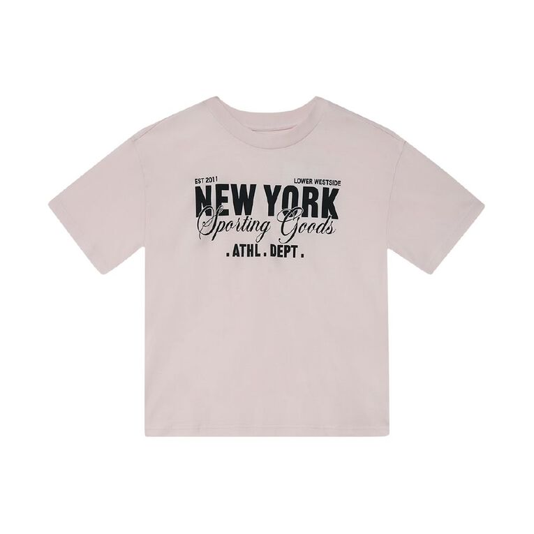 Young Original Short Sleeve Print Tee, Pink Light, hi-res