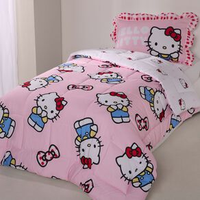 Hello Kitty Comforter Set 2 Piece King Single