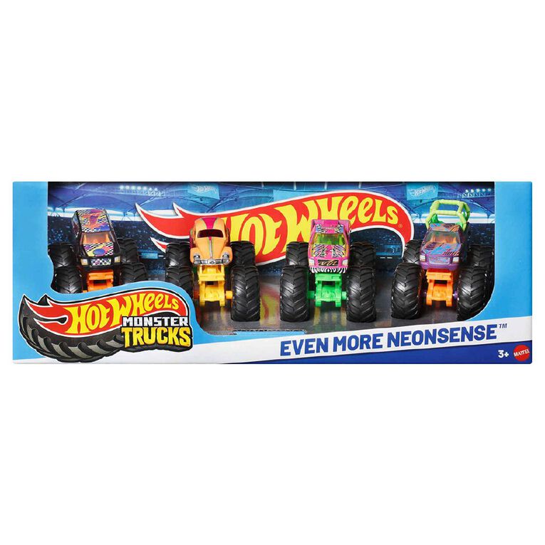 Hot Wheels Monster Trucks 4 Pack Assorted, , hi-res