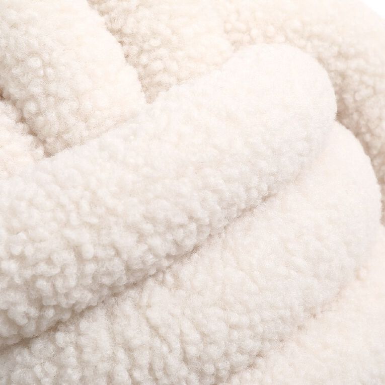 Living & Co Boucle Sphere Cushion Cream, , hi-res