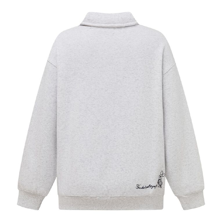Winnie the Pooh Women's Winnie the Pooh 1/4 Zip Sweat, Cream, hi-res