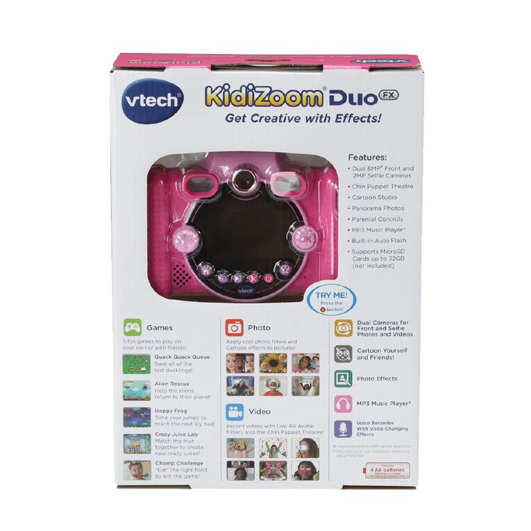 Vtech Kidizoom Duo 5.0 Camera Pink, , hi-res