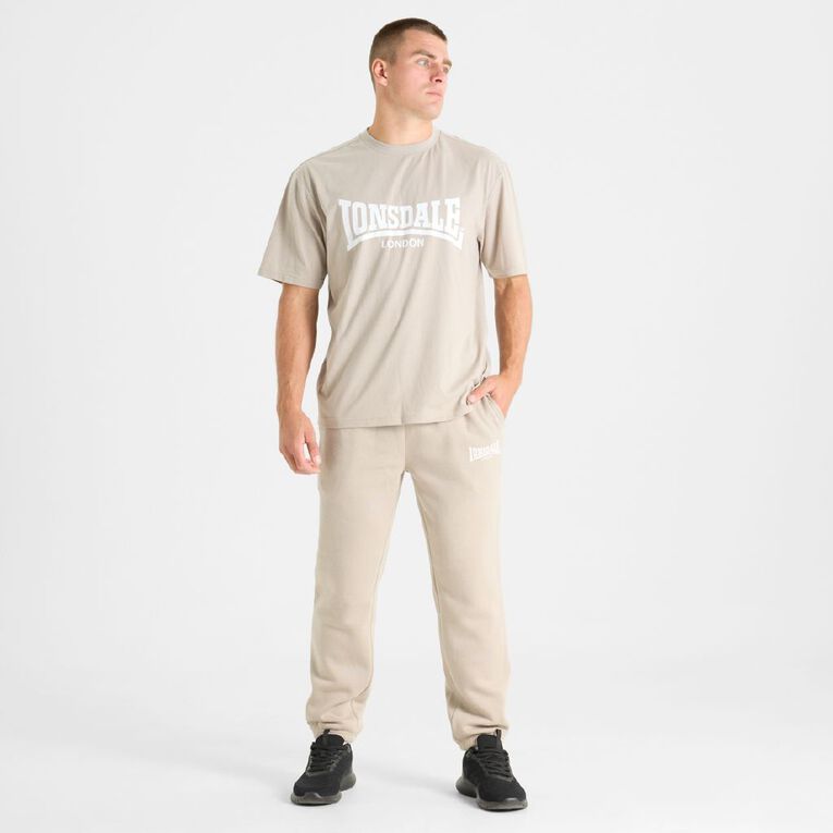 Lonsdale Unisex Tee, Taupe, hi-res