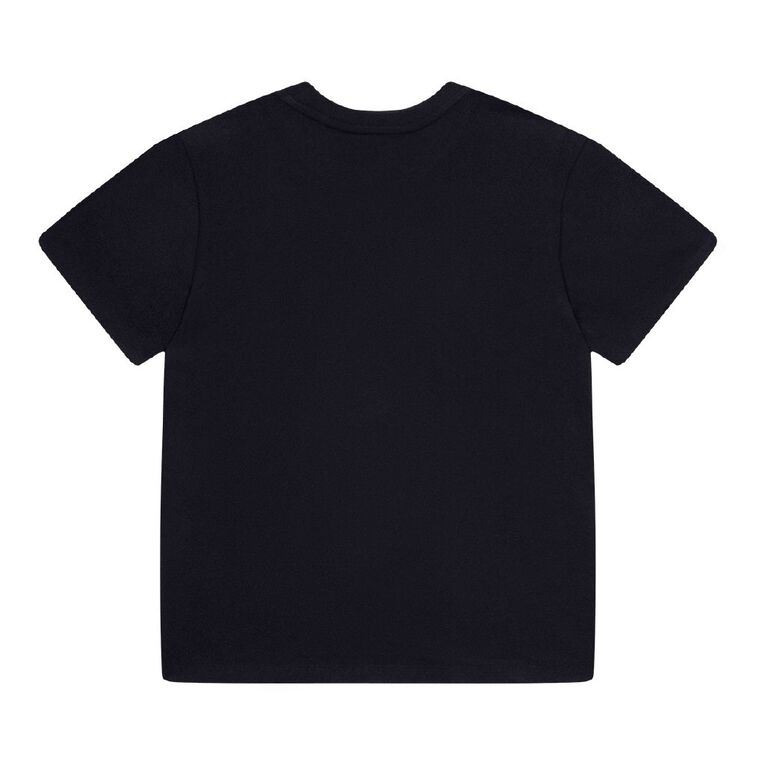 Young Original Short Sleeve Plain Tee, Black, hi-res