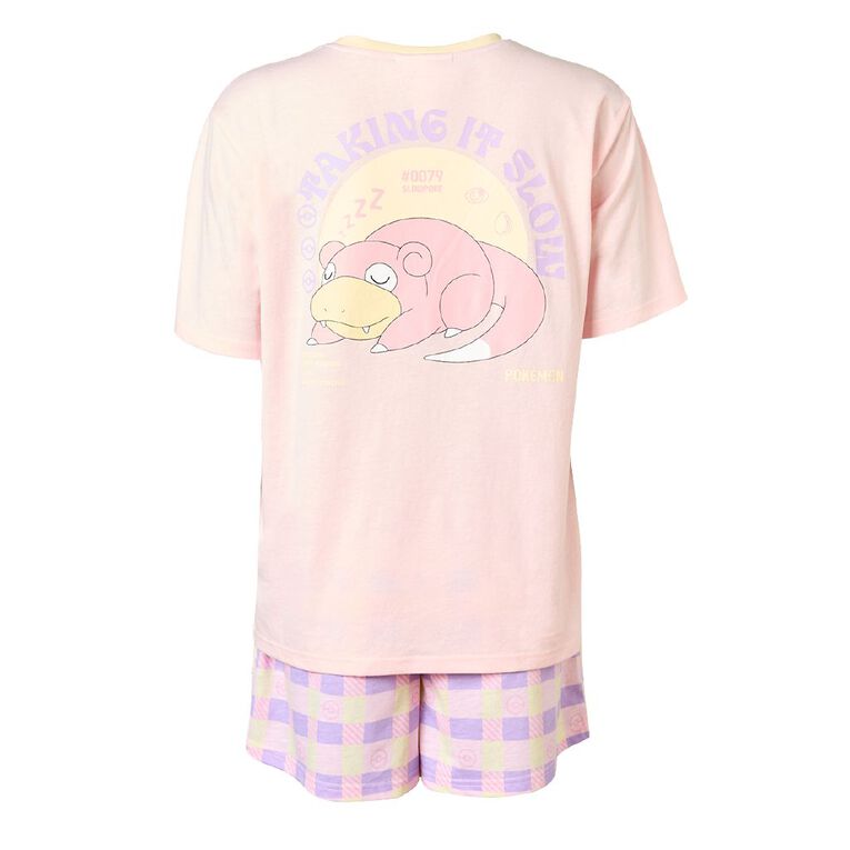 Pokemon T-Shirt and Short Pyjama Set, Pink Light, hi-res